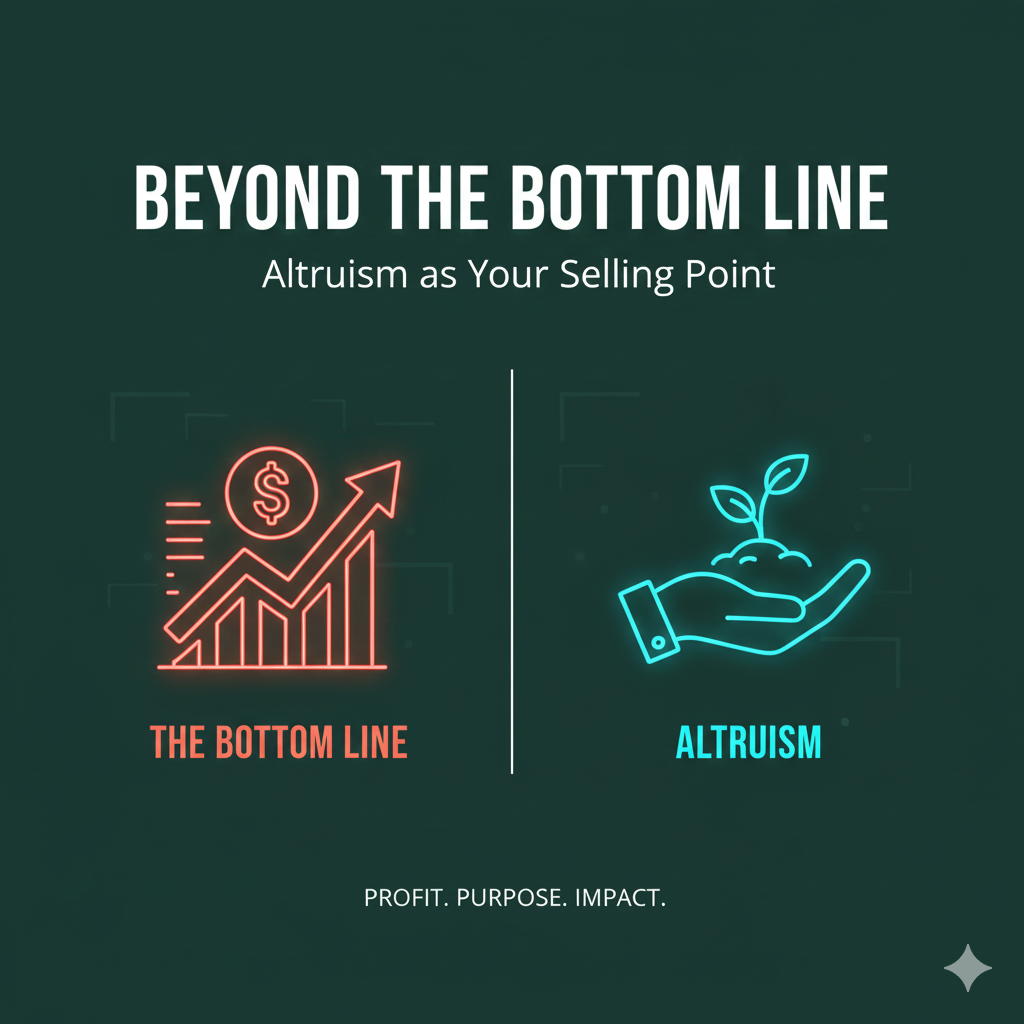 Beyond the Bottom Line: Altruism as Your Selling Point