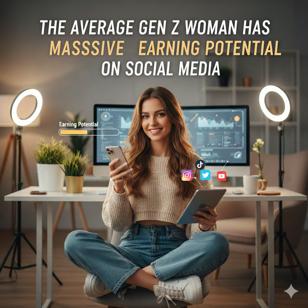 Why the Average Gen Z Woman Has Massive Earning Potential on Social Media
