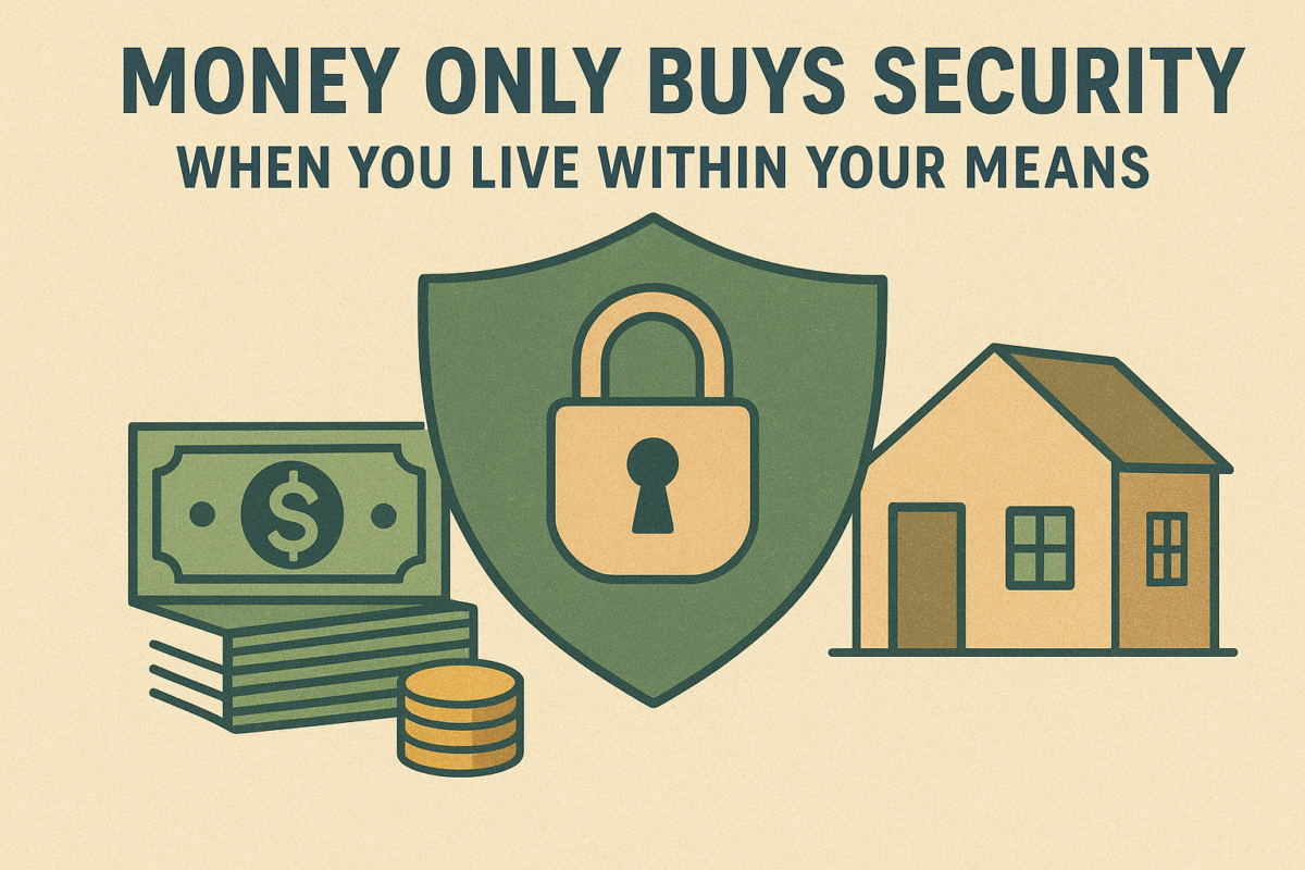 Money Only Buys Security When You Live Within Your Means