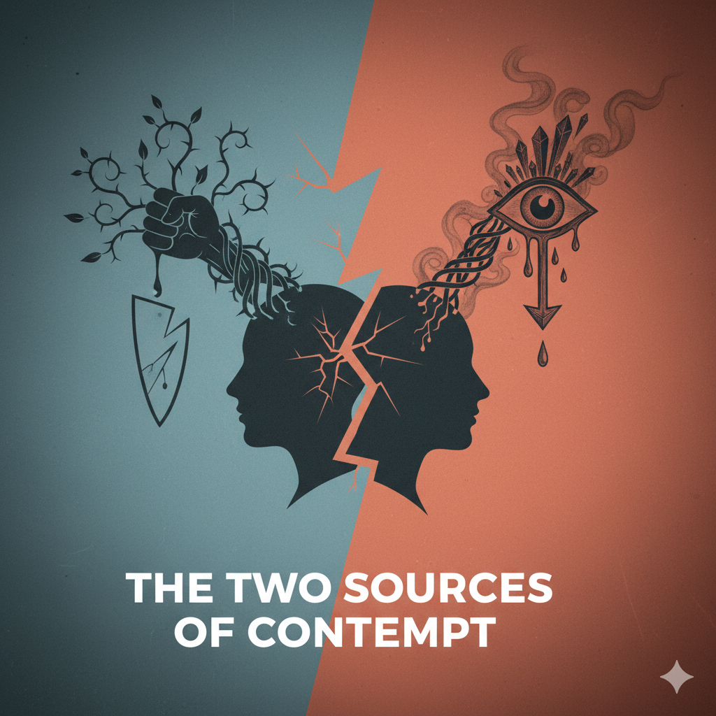 The Two Sources of Contempt