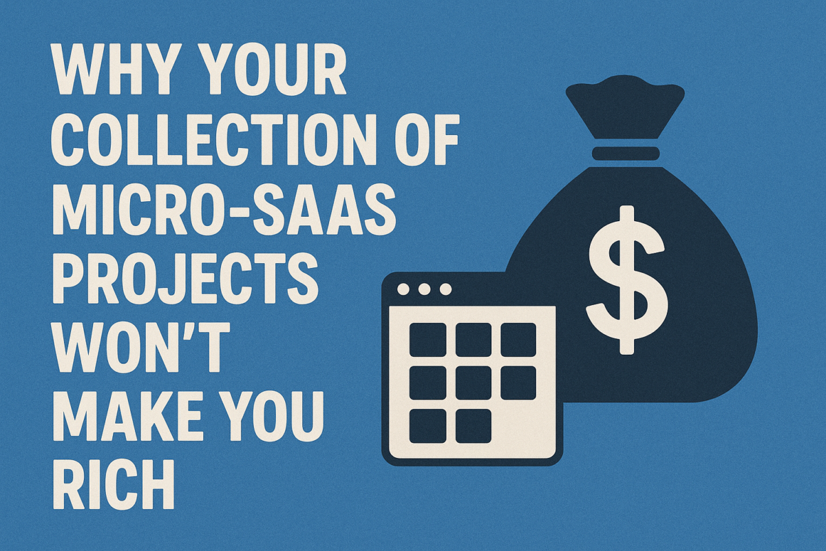 Why Your Collection of Micro-SaaS Projects Won’t Make You Rich