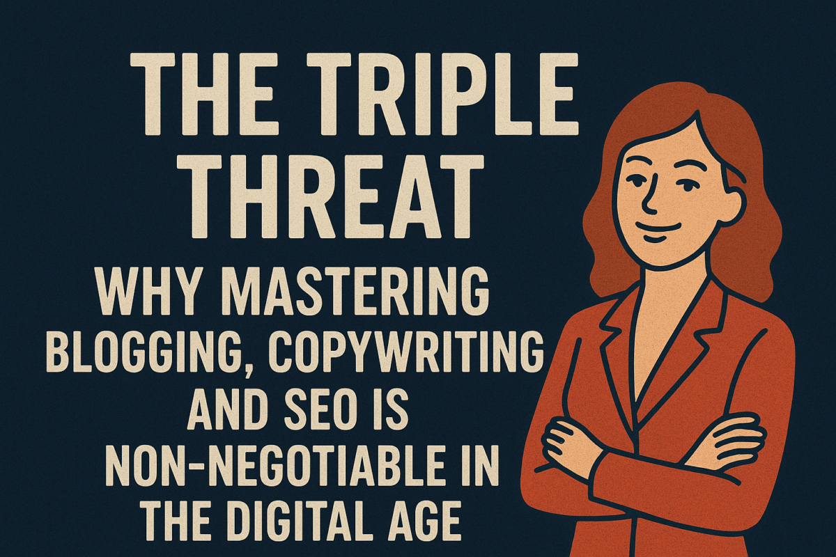 The Triple Threat: Why Mastering Blogging, Copywriting, and SEO is Non-Negotiable in the Digital Age