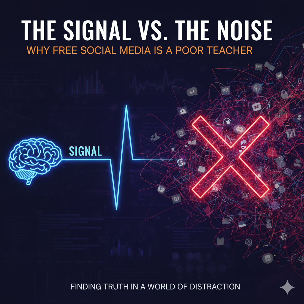 The Signal vs. The Noise: Why Free Social Media is a Poor Teacher