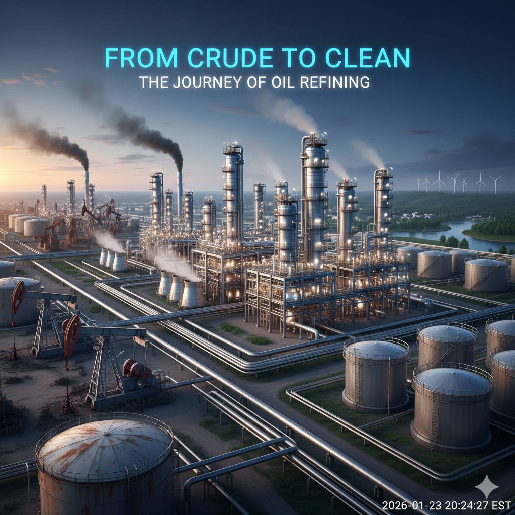 From Crude to Clean: The Process of Refining Oil